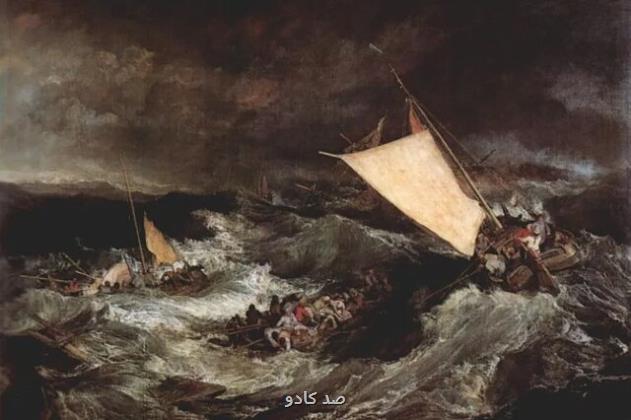 دریای طوفانی در تابلوهای نقاشی Image